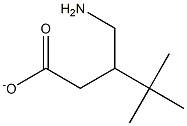 3-(Aminiomethyl)-4,4-dimethylpentanoic acid anion Struktur