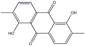 1,5-Dihydroxy-2,6-dimethyl-9,10-anthraquinone Struktur