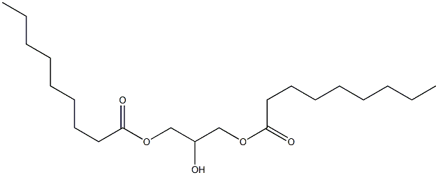 Glycerol 1,3-dinonanoate Struktur