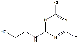 2-(4,6-Dichloro-1,3,5-triazin-2-ylamino)ethanol Struktur