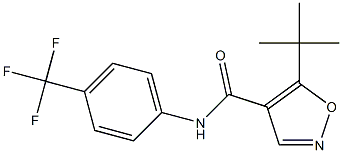 N-[4-(Trifluoromethyl)phenyl]-5-tert-butylisoxazole-4-carboxamide Struktur