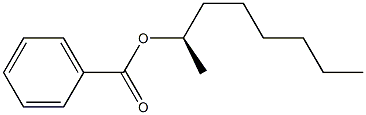 (-)-Benzoic acid (R)-1-methylheptyl ester Struktur