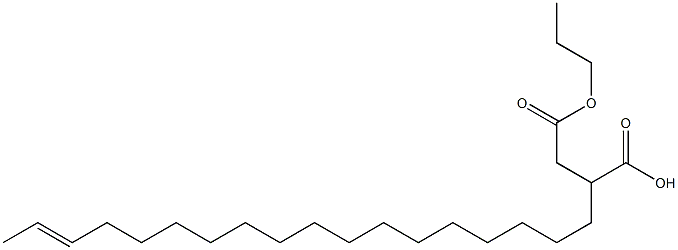 2-(16-Octadecenyl)succinic acid 1-hydrogen 4-propyl ester Struktur