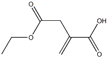 2-Propene-1,2-dicarboxylic acid 2-ethyl ester Struktur