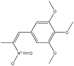 3,4,5-Trimethoxy-1-(2-nitro-1-propenyl)benzene Struktur