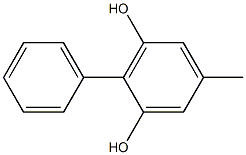 2-Phenyl-5-methylbenzene-1,3-diol Struktur