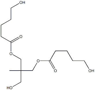 Bis(5-hydroxyvaleric acid)2-(hydroxymethyl)-2-methyl-1,3-propanediyl ester Struktur