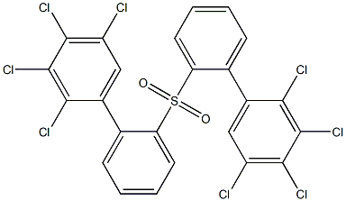 2,3,4,5-Tetrachlorophenylphenyl sulfone Struktur