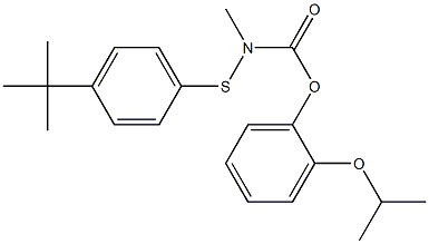 N-(p-tert-Butylphenyl)thiomethylcarbamic acid o-isopropoxyphenyl ester Struktur