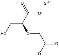 [S,(+)]-(Carboxymethoxy)(hydroxymethyl)acetic acid strontium salt Struktur