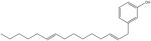 3-(2,9-Pentadecadienyl)phenol Struktur