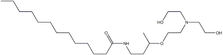 N-[3-[2-[Bis(2-hydroxyethyl)amino]ethoxy]butyl]tridecanamide Struktur