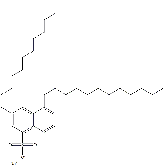 3,5-Didodecyl-1-naphthalenesulfonic acid sodium salt Struktur