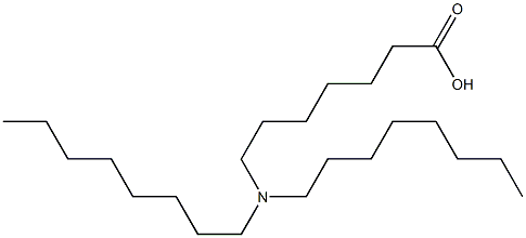 7-(Dioctylamino)heptanoic acid Struktur