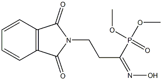 3-[(2,3-Dihydro-1,3-dioxo-1H-isoindol)-2-yl]-1-hydroxyiminopropylphosphonic acid dimethyl ester Struktur