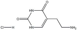 5-(2-aminoethyl)pyrimidine-2,4(1H,3H)-dione hydrochloride Struktur