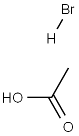 Hydrobromic acid acetic acid solution Struktur