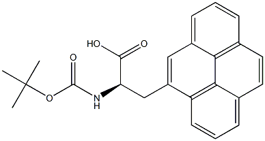 BOC-3-(4-pyrenyl)-D-alanine Struktur