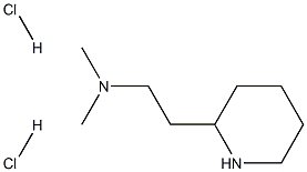 N,N-Dimethyl-2-(2-piperidinyl)-1-ethanaminedihydrochloride Struktur