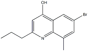 6-Bromo-8-methyl-2-propylquinoline-4-ol Struktur