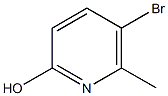 2-Hydroxy-5-bromo-6-methylpyridine Struktur