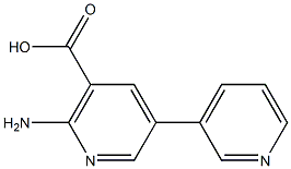 2-Amino-5-(pyridin-3-yl)nicotinic acid Struktur