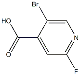 5-Bromo-2-fluoro-4-pyridinecarboxylic acid Struktur