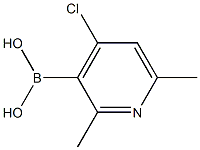 4-Chloro-2,6-dimethylpyridine-3-boronic acid Struktur