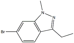 6-Bromo-3-ethyl-1-methyl-1H-indazole Struktur