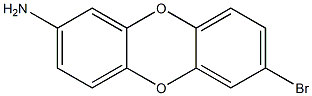 7-bromodibenzo[b,e][1,4]dioxin-2-amine Struktur