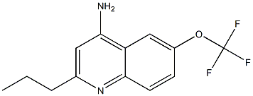 4-Amino-2-propyl-6-trifluoromethoxyquinoline Struktur