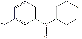 4-(3-Bromo-benzenesulfinyl)-piperidine Struktur