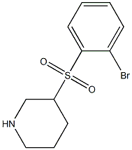 3-(2-Bromo-benzenesulfonyl)-piperidine Struktur