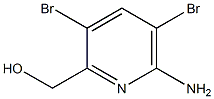 (6-amino-3,5-dibromopyridin-2-yl)methanol Struktur