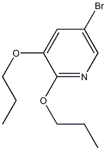 5-broMo-2,3-dipropoxypyridine Struktur