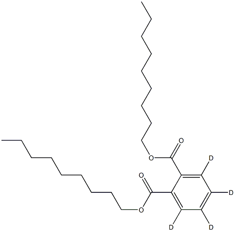 Phthalic acid, bis-n-nonyl ester D4 Struktur