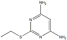 2-(Ethylthio)pyrimidine-4,6-diamine Struktur