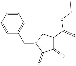 1-Benzyl-4,5-dioxo-pyrrolidine-3-carboxylic acid ethyl ester Struktur