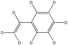 Styrene-D8, polymerised. >98 Atom % D Struktur