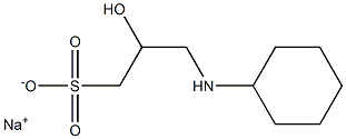 N-Cyclohexyl-2-hydroxyl-3-aminopropanesulfonic acid sodium salt Struktur