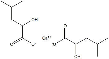 Calcium 2-hydroxy-4-methylvalerate Struktur