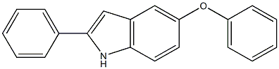 5-phenoxy-2-phenylindole Struktur