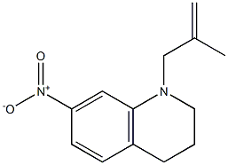 1-(2-Methyl-2-propen-1-yl)-7-nitro-1,2,3,4-tetrahydroquinoline Struktur