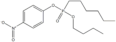 Butyl 4-nitrophenyl hexylphosphonate Struktur