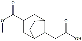 2-(3-(methoxycarbonyl)bicyclo[3.2.1]octan-8-yl)acetic acid Struktur