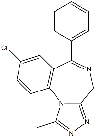 Alprazolam EP Impurity J Struktur