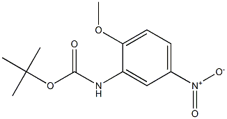 (2-Methoxy-5-nitro-phenyl)-carbamic acid tert-butyl ester Struktur