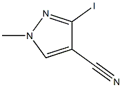 3-Iodo-1-methyl-1H-pyrazole-4-carbonitrile Struktur