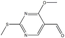 4-Methoxy-2-methylsulfanyl-pyrimidine-5-carbaldehyde Struktur