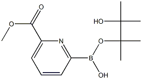 6-(methoxycarbonyl)pyridin-2-ylboronic acid pinacol ester Struktur